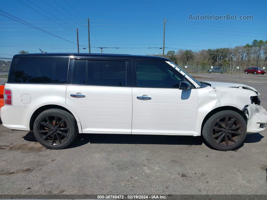 2016 Ford Flex Sel White vin: 2FMGK5C83GBA23056