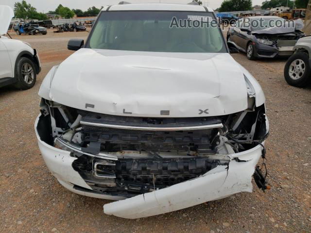 2016 Ford Flex Sel White vin: 2FMGK5C84GBA22238