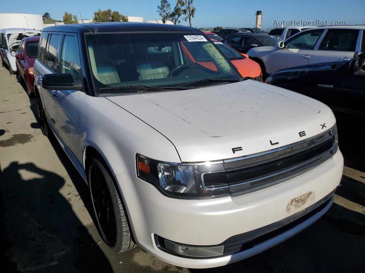 2016 Ford Flex Sel Белый vin: 2FMGK5C85GBA21227