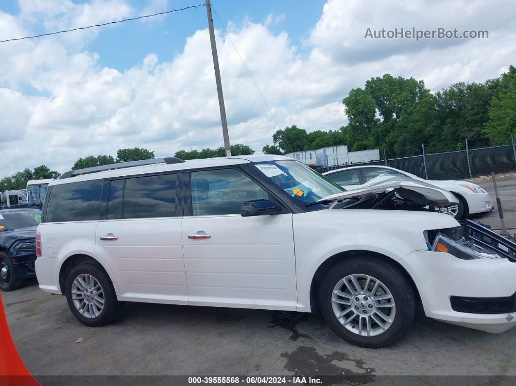 2019 Ford Flex Sel White vin: 2FMGK5C85KBA09197