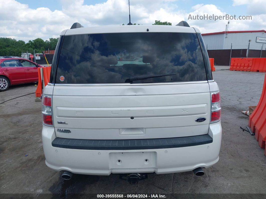 2019 Ford Flex Sel White vin: 2FMGK5C85KBA09197