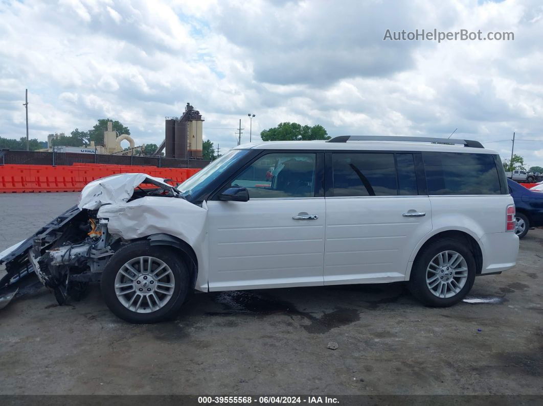 2019 Ford Flex Sel White vin: 2FMGK5C85KBA09197