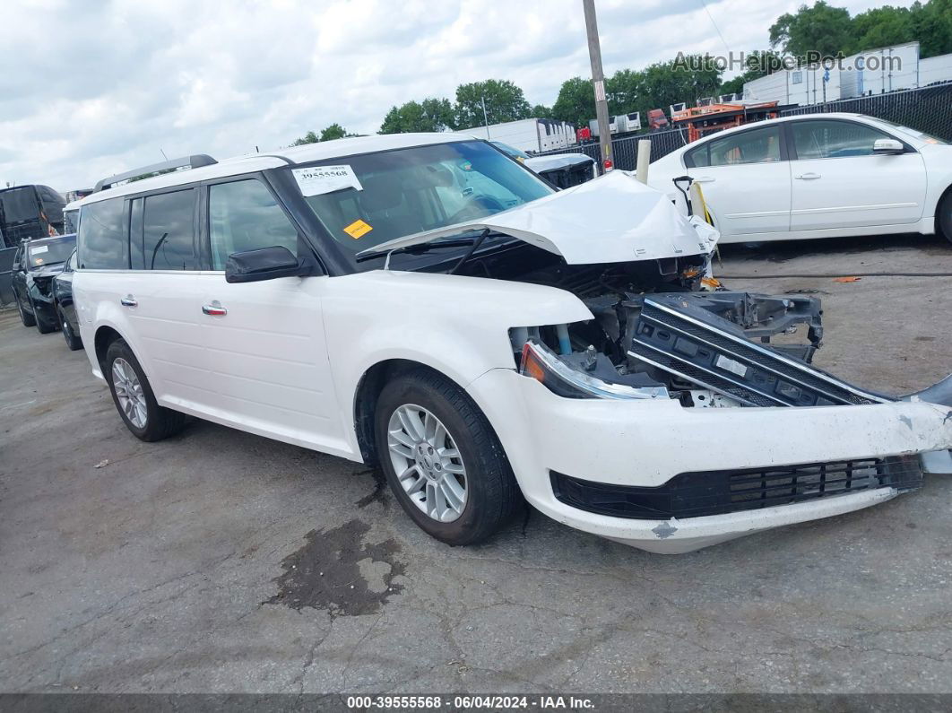 2019 Ford Flex Sel White vin: 2FMGK5C85KBA09197