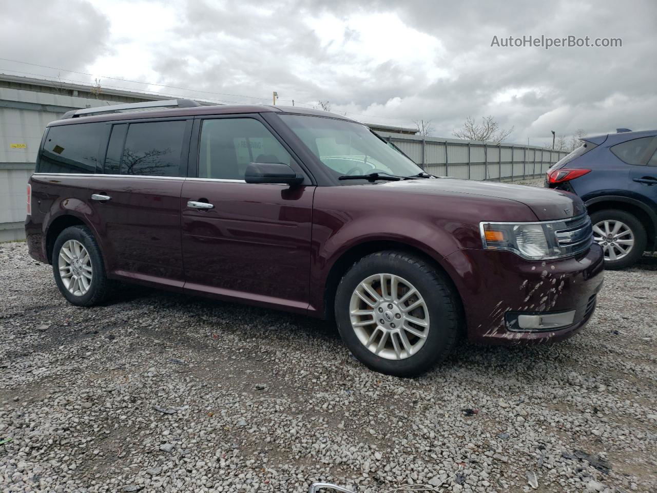 2019 Ford Flex Sel Темно-бордовый vin: 2FMGK5C85KBA11533