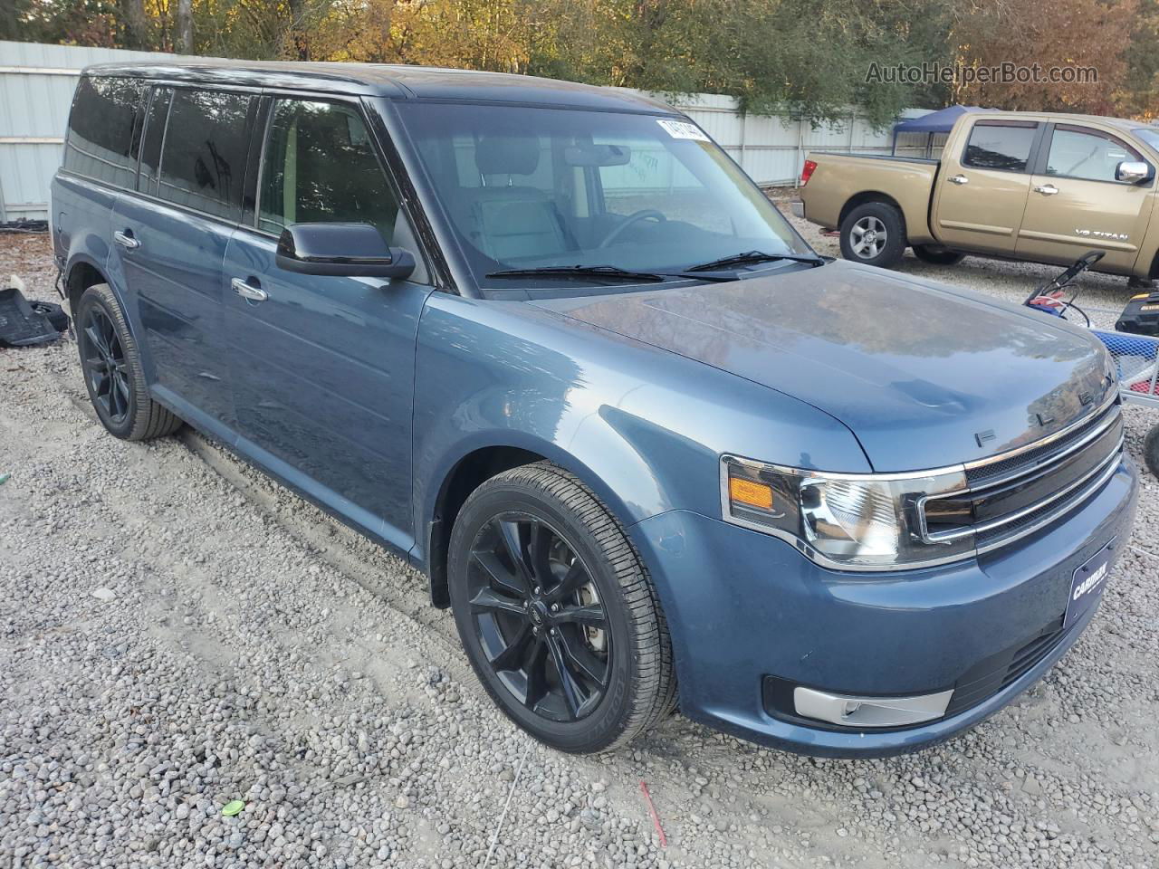 2019 Ford Flex Sel Blue vin: 2FMGK5C86KBA28308