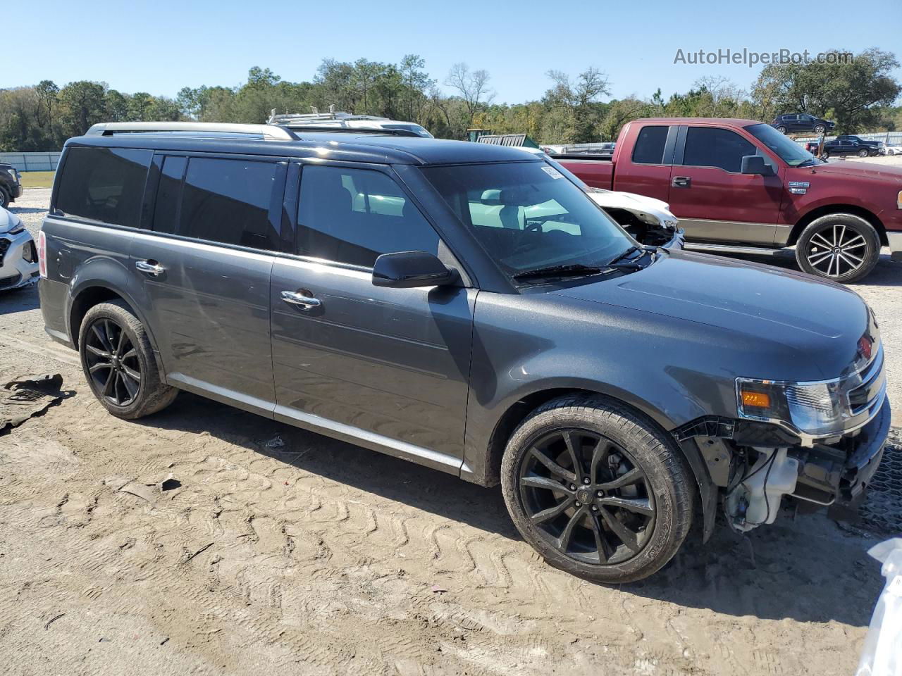 2019 Ford Flex Sel Gray vin: 2FMGK5C86KBA32570