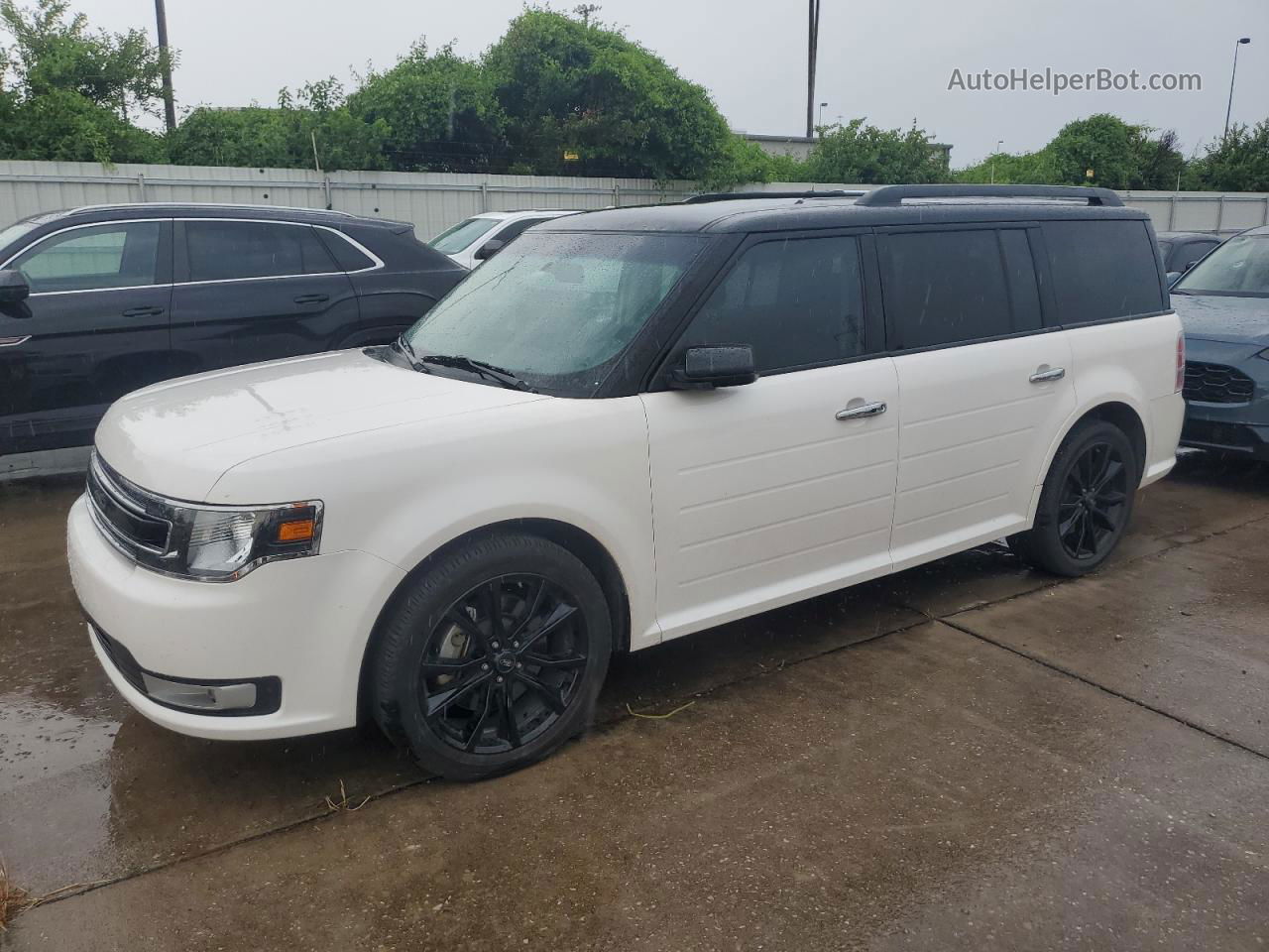 2019 Ford Flex Sel White vin: 2FMGK5C87KBA24624