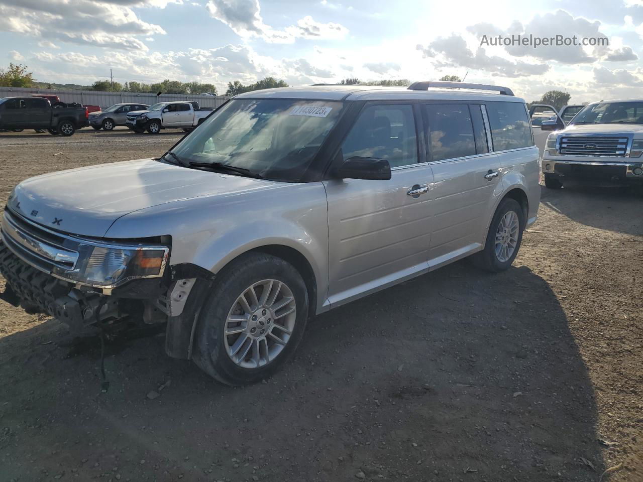 2016 Ford Flex Sel Silver vin: 2FMGK5C88GBA18046