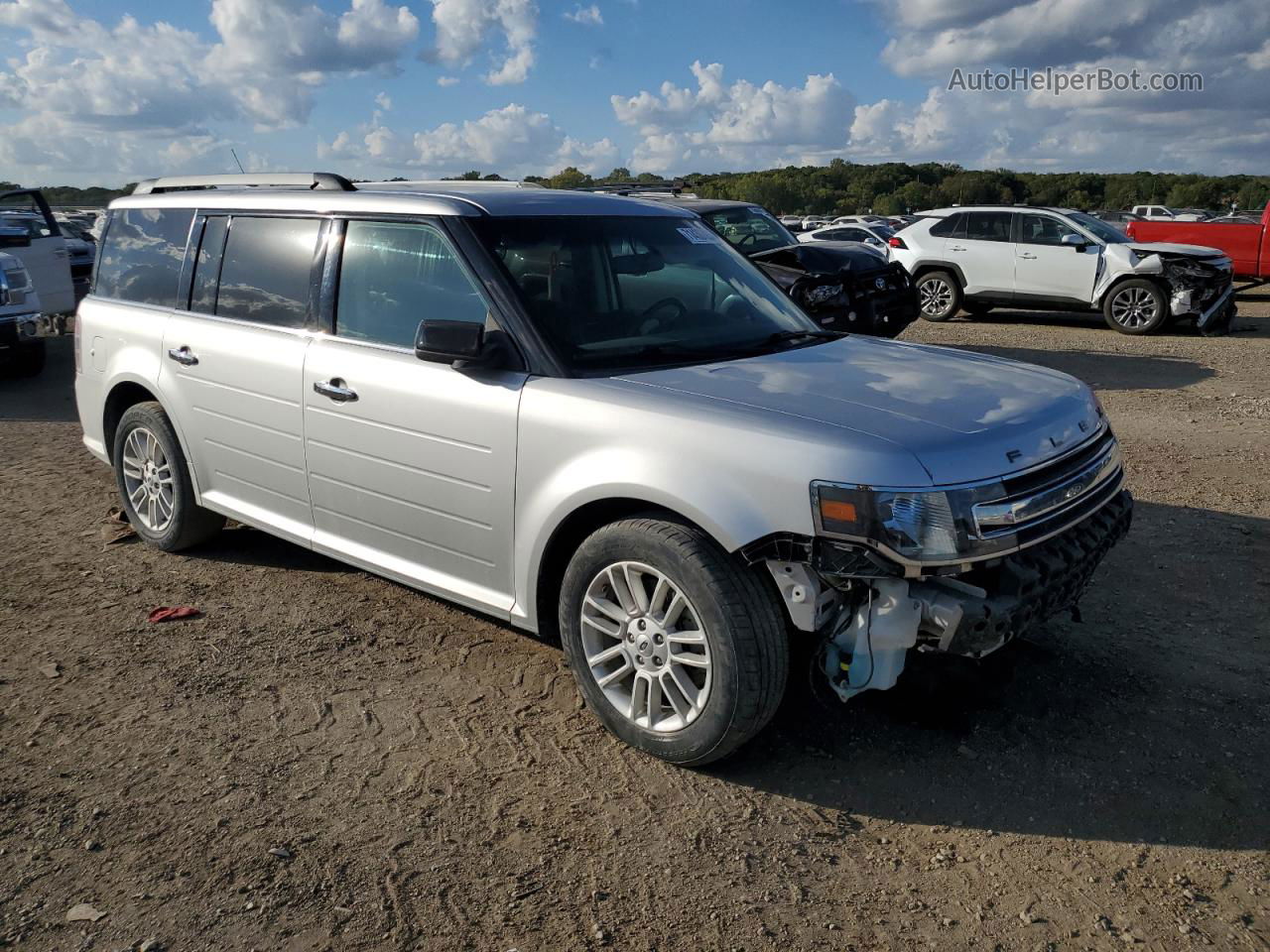 2016 Ford Flex Sel Silver vin: 2FMGK5C88GBA18046