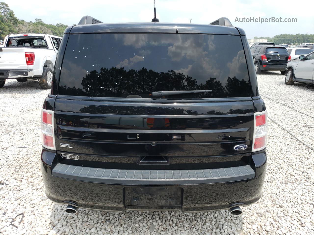 2019 Ford Flex Sel Black vin: 2FMGK5C88KBA09338