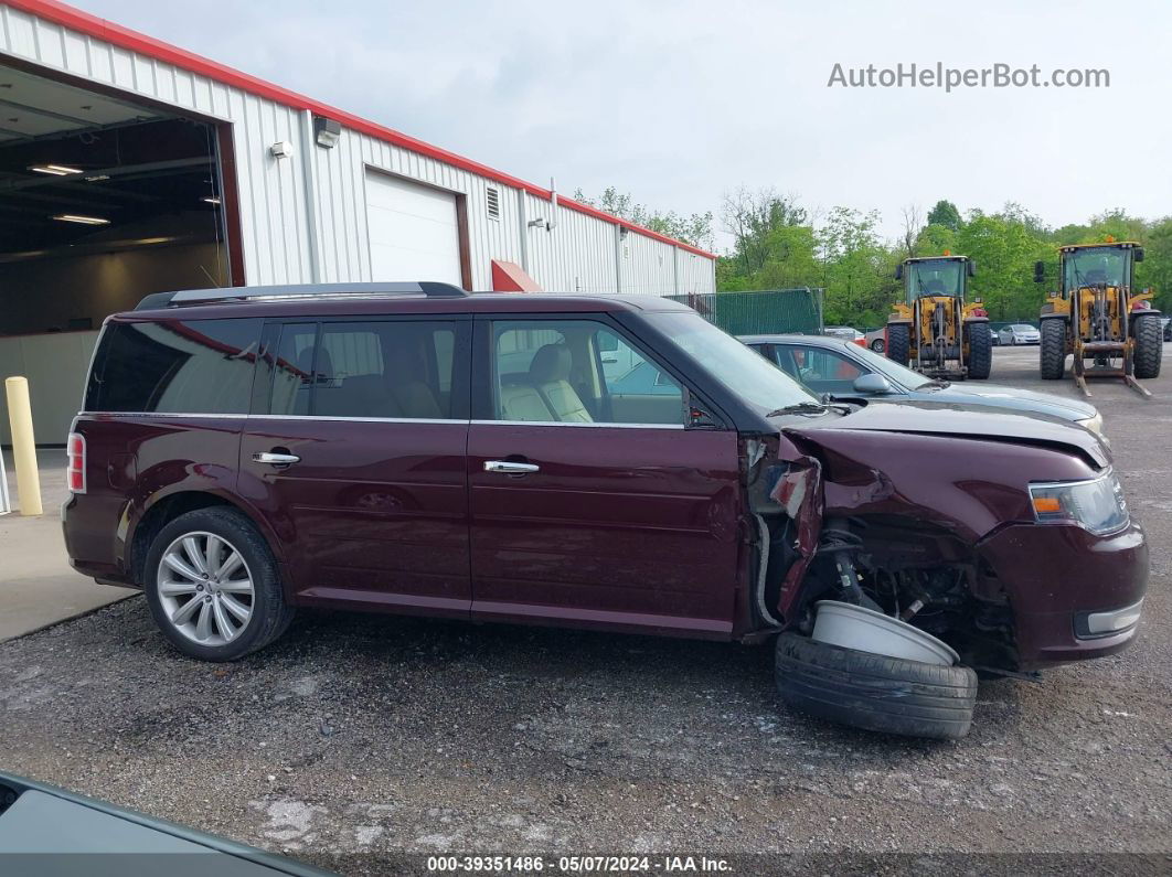 2019 Ford Flex Sel Burgundy vin: 2FMGK5C88KBA09680