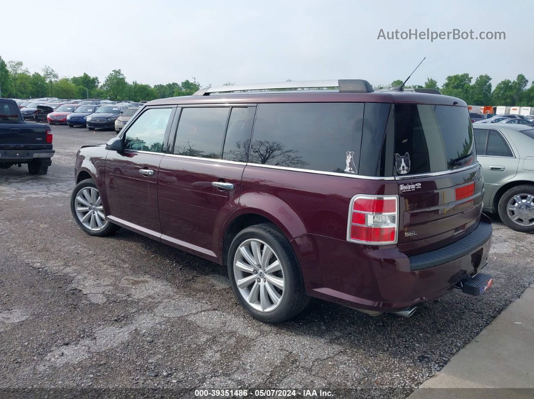 2019 Ford Flex Sel Burgundy vin: 2FMGK5C88KBA09680