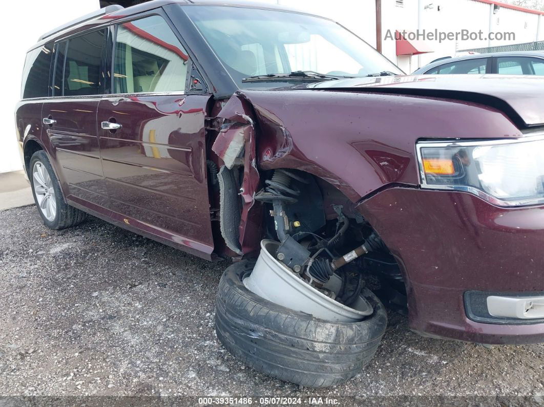 2019 Ford Flex Sel Burgundy vin: 2FMGK5C88KBA09680