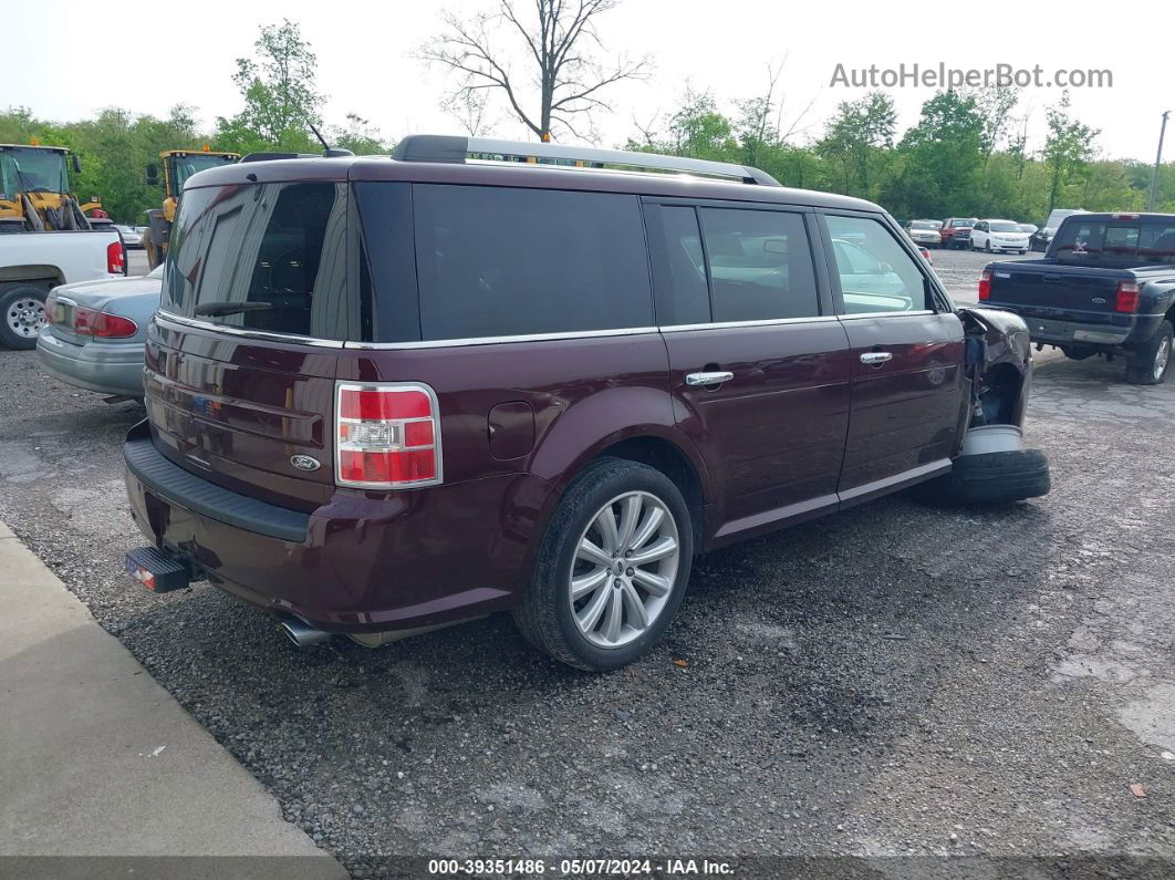 2019 Ford Flex Sel Burgundy vin: 2FMGK5C88KBA09680