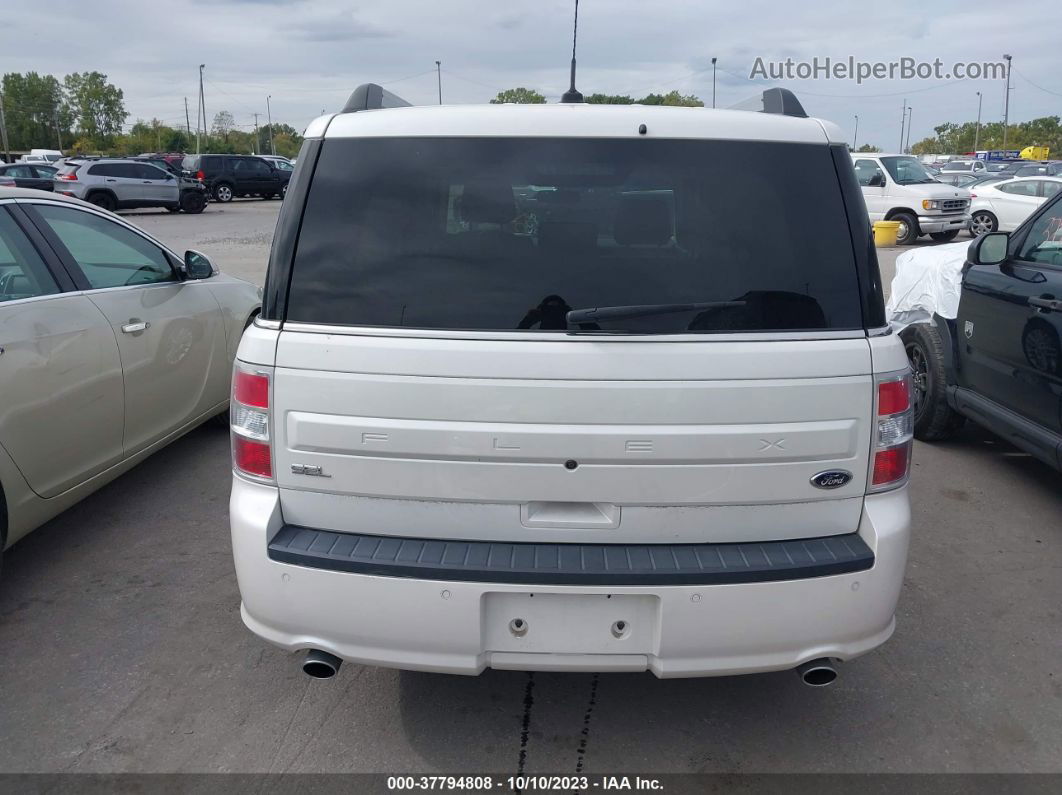 2016 Ford Flex Sel White vin: 2FMGK5C89GBA14474