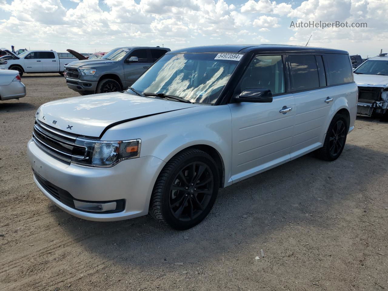 2016 Ford Flex Sel Silver vin: 2FMGK5C89GBA24115