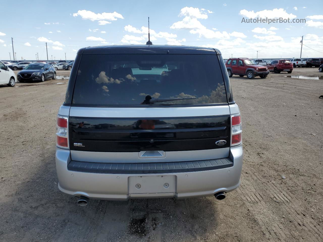 2016 Ford Flex Sel Silver vin: 2FMGK5C89GBA24115