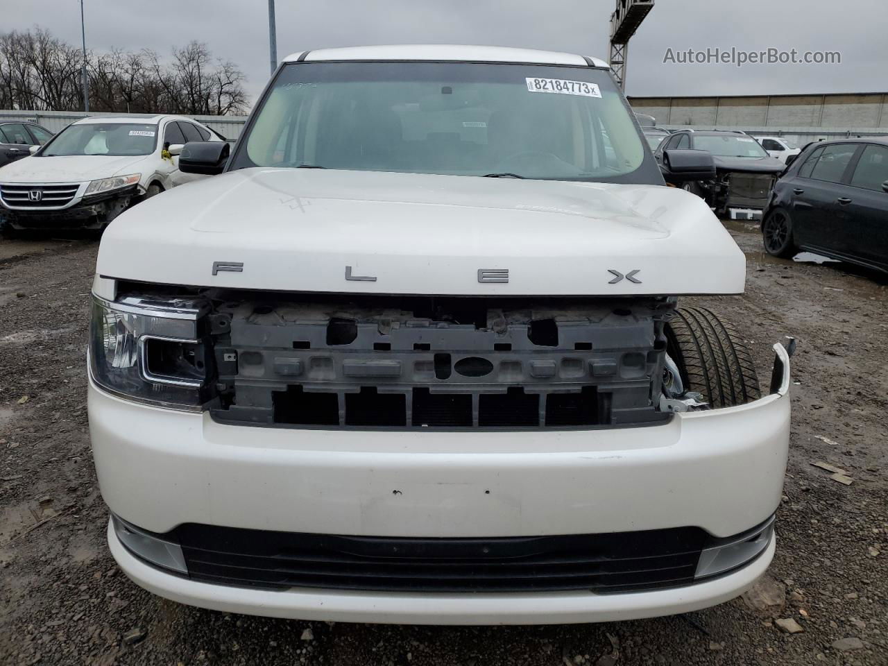 2019 Ford Flex Sel White vin: 2FMGK5C89KBA03449