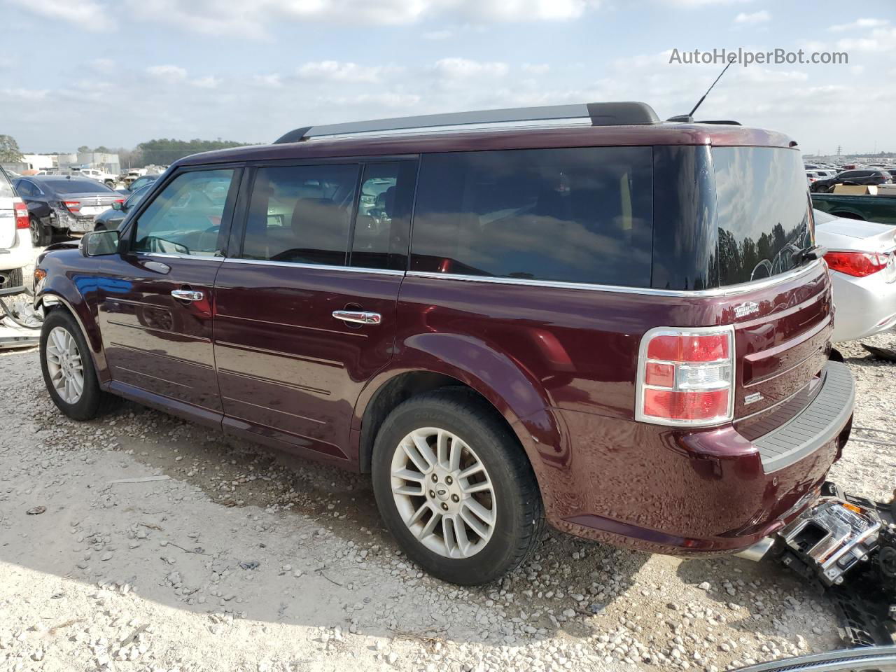 2019 Ford Flex Sel Maroon vin: 2FMGK5C89KBA11664