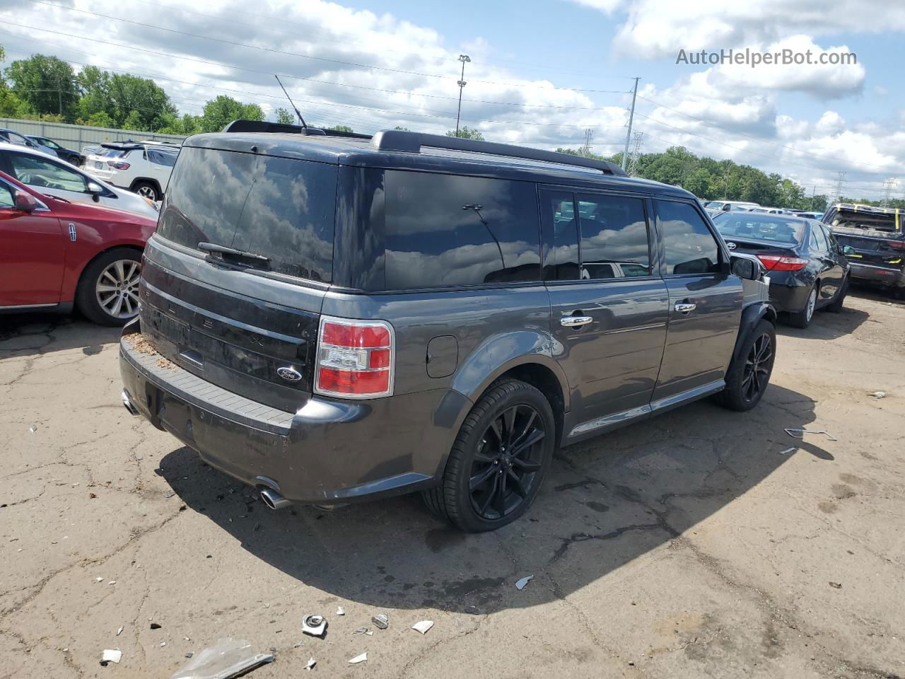 2016 Ford Flex Sel Серый vin: 2FMGK5C8XGBA23653