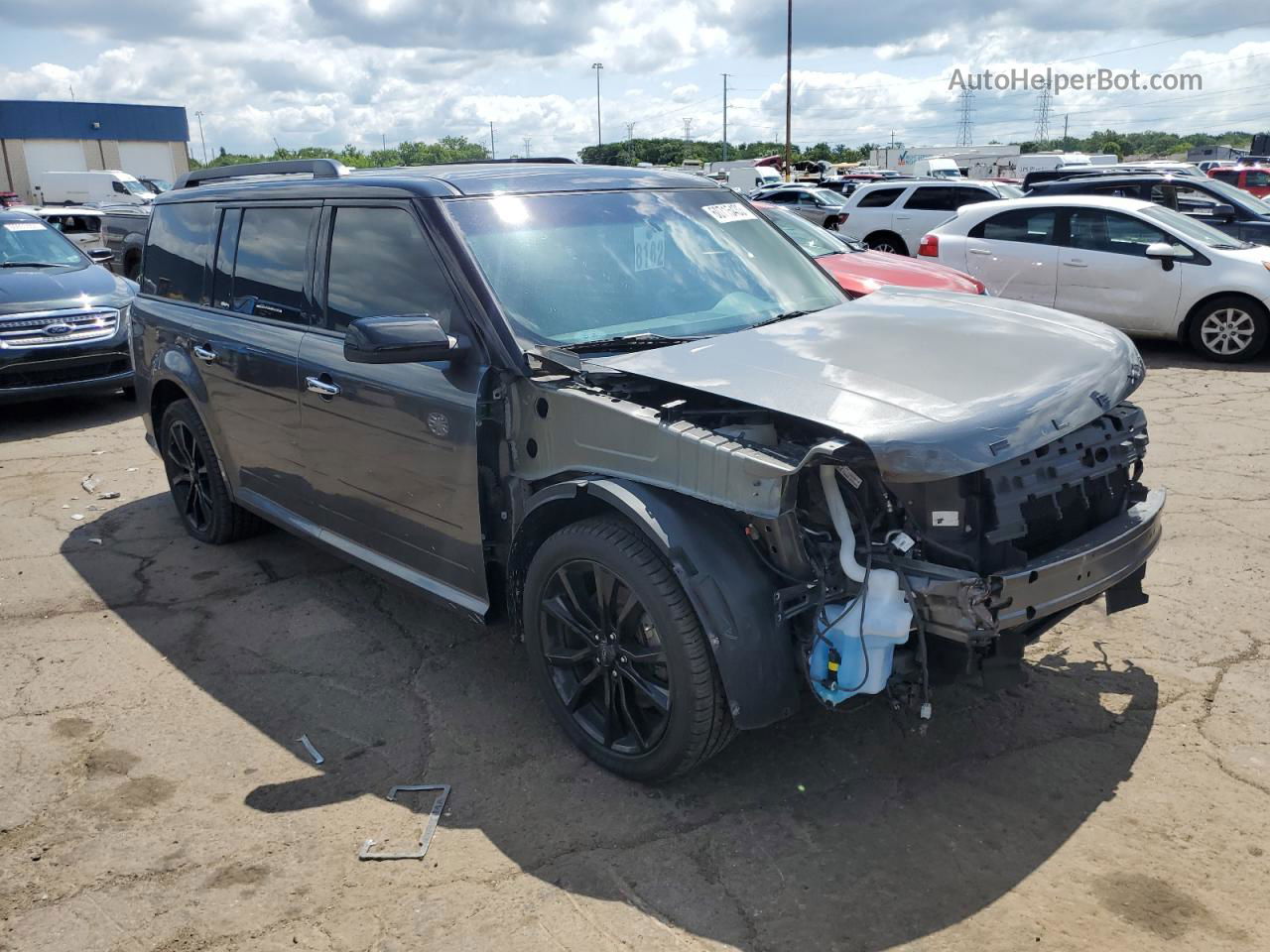 2016 Ford Flex Sel Серый vin: 2FMGK5C8XGBA23653