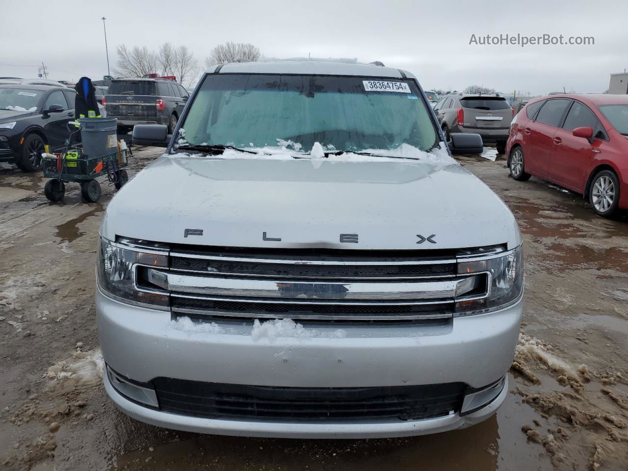 2019 Ford Flex Sel Серебряный vin: 2FMGK5C8XKBA13990