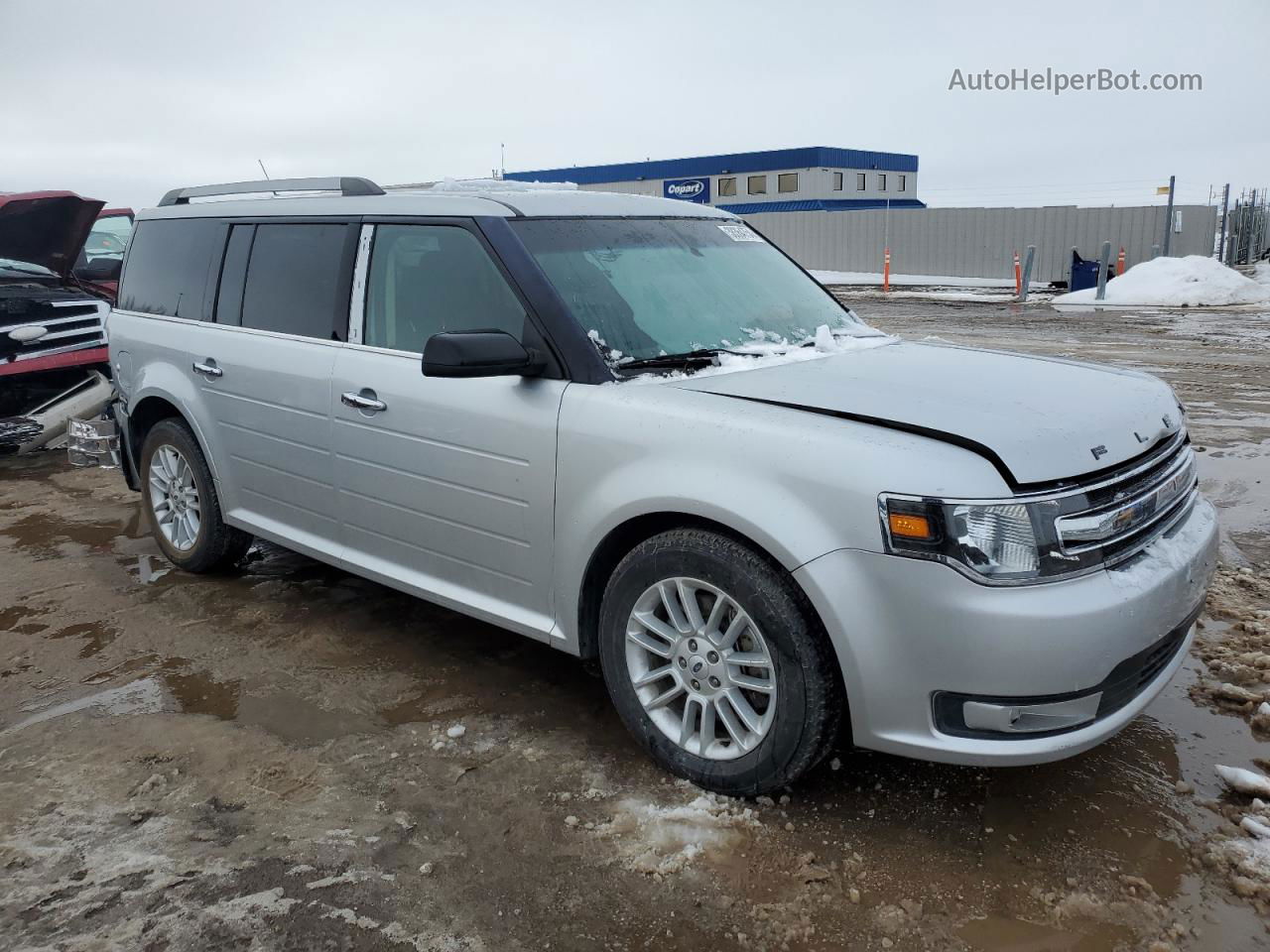 2019 Ford Flex Sel Silver vin: 2FMGK5C8XKBA13990