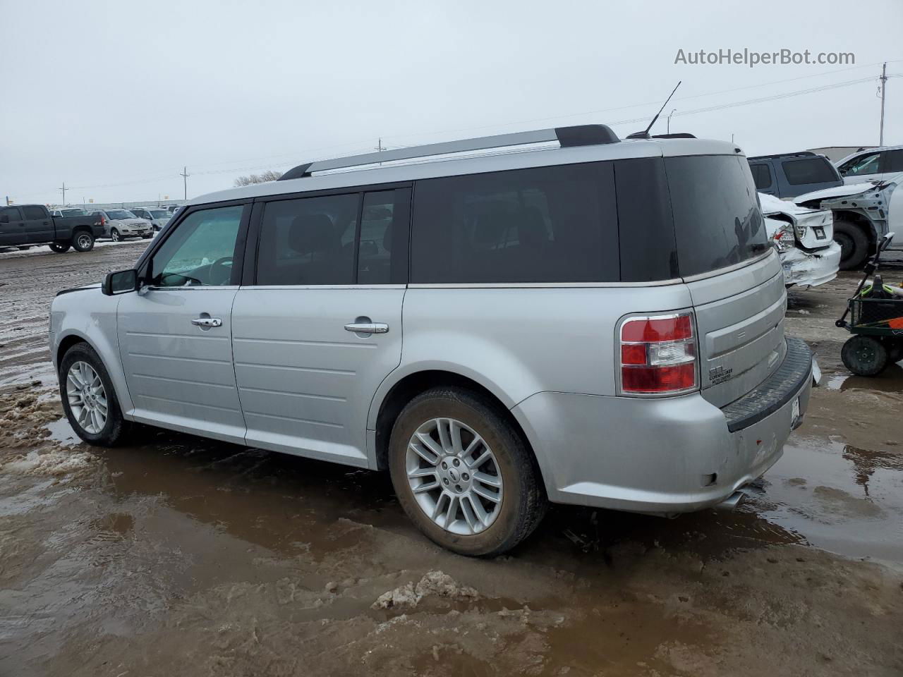 2019 Ford Flex Sel Серебряный vin: 2FMGK5C8XKBA13990