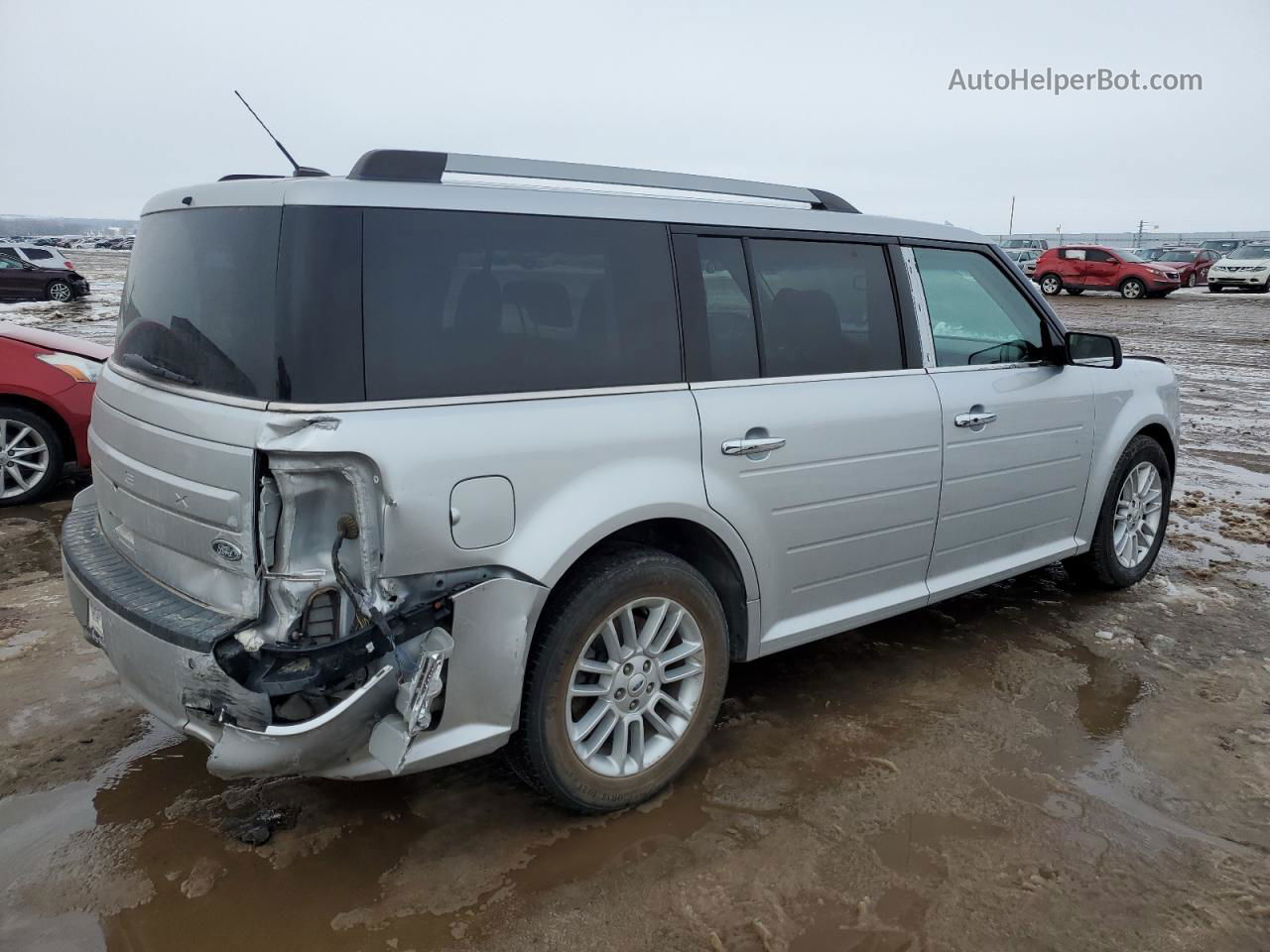 2019 Ford Flex Sel Silver vin: 2FMGK5C8XKBA13990