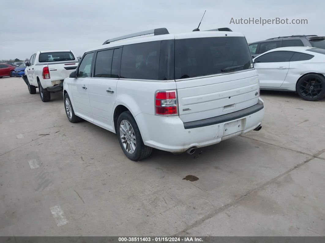 2019 Ford Flex Sel White vin: 2FMGK5C8XKBA24780