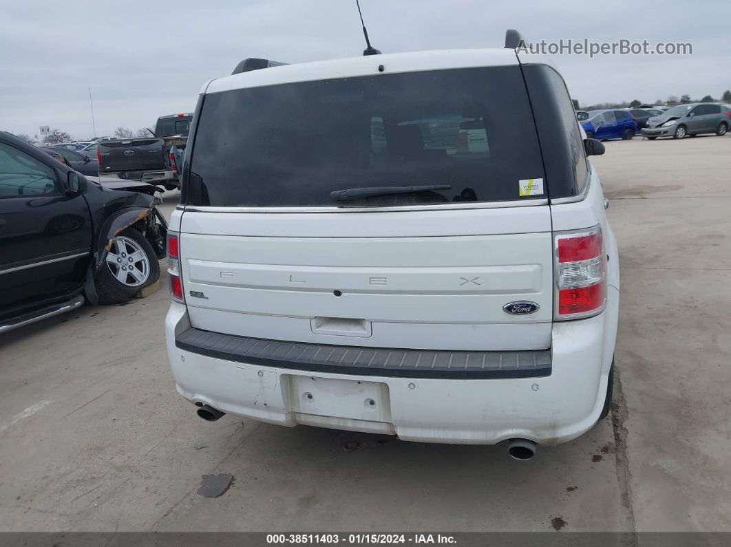 2019 Ford Flex Sel White vin: 2FMGK5C8XKBA24780