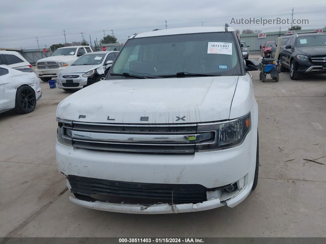 2019 Ford Flex Sel White vin: 2FMGK5C8XKBA24780