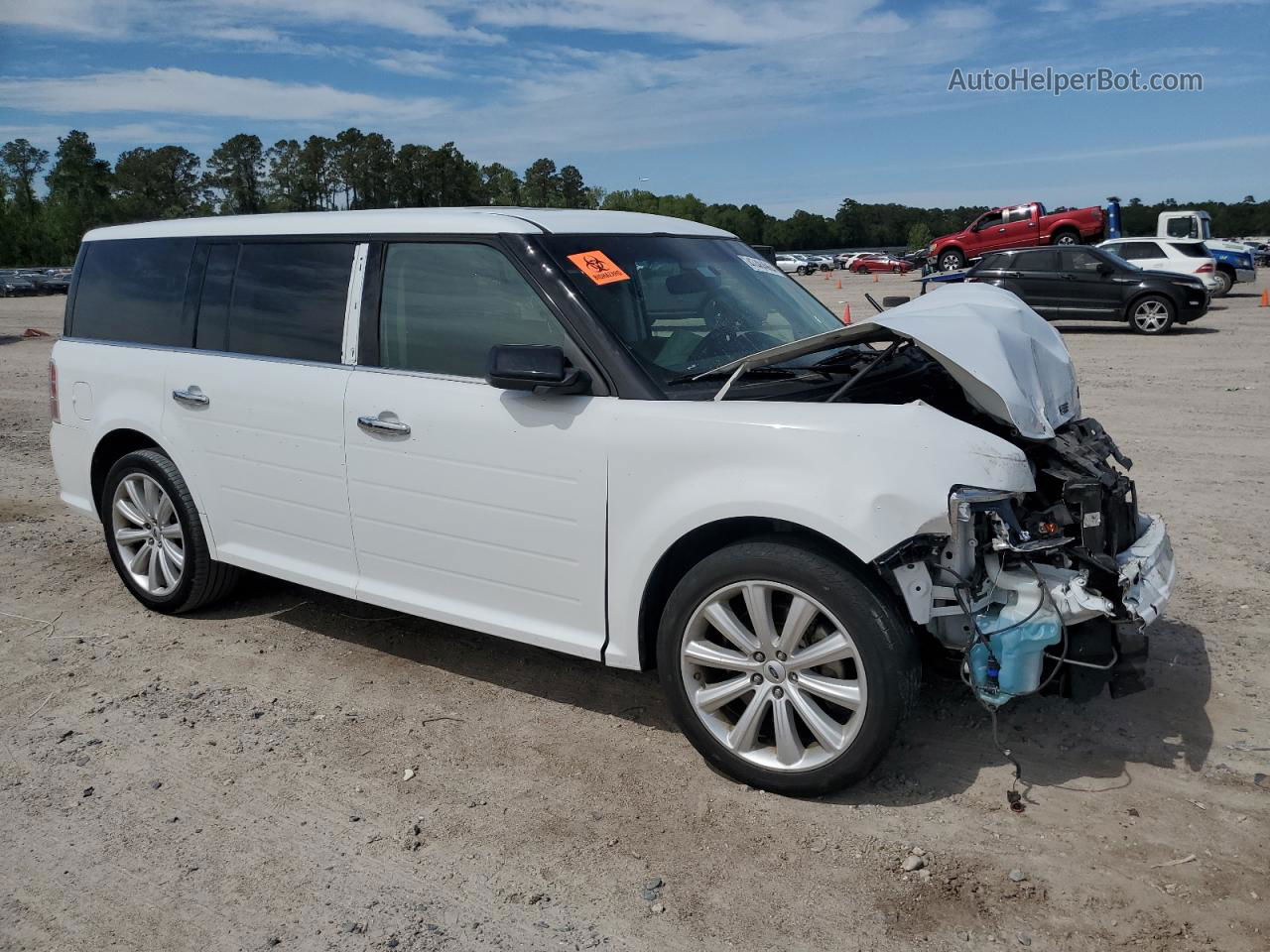 2019 Ford Flex Sel Белый vin: 2FMGK5C8XKBA38775