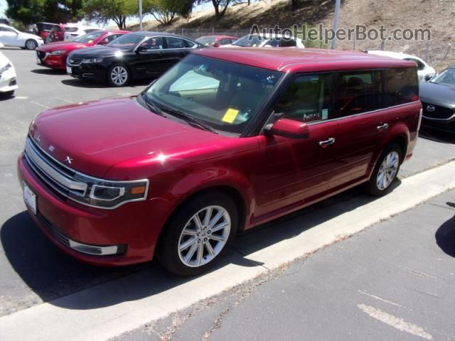 2019 Ford Flex Limited Red vin: 2FMGK5D80KBA08344