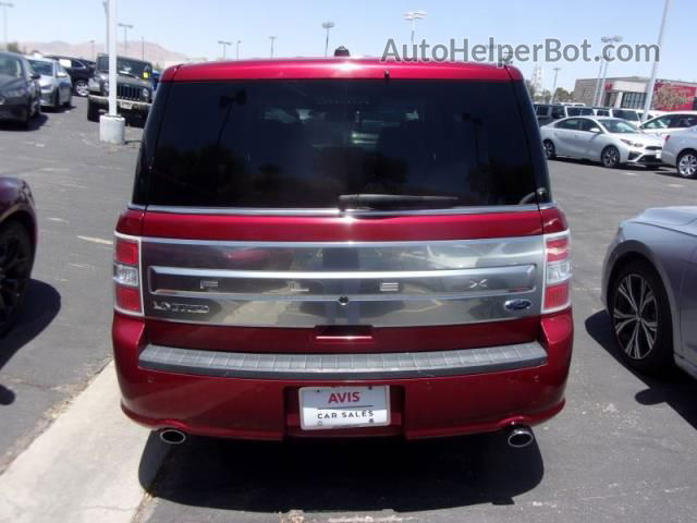 2019 Ford Flex Limited Red vin: 2FMGK5D80KBA08344