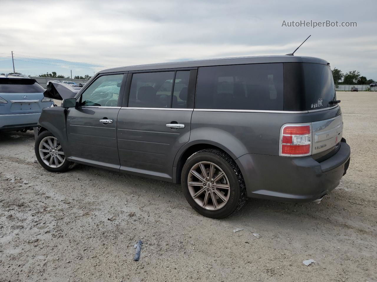 2016 Ford Flex Limited Gray vin: 2FMGK5D81GBA02592