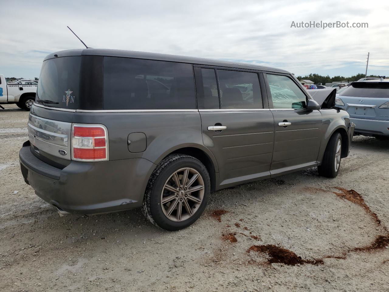 2016 Ford Flex Limited Gray vin: 2FMGK5D81GBA02592