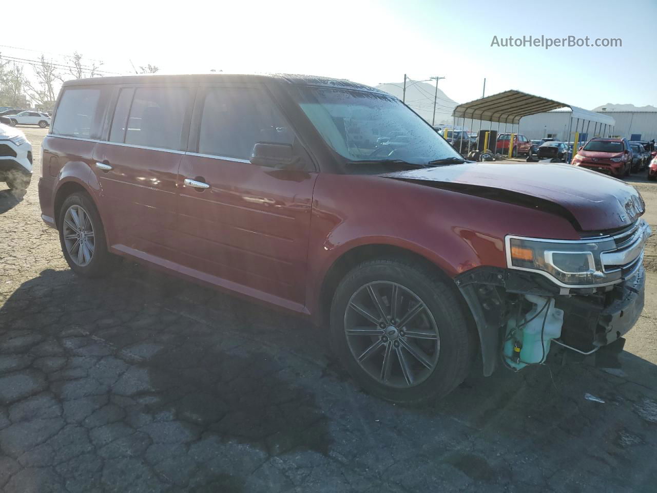 2016 Ford Flex Limited Red vin: 2FMGK5D81GBA02656