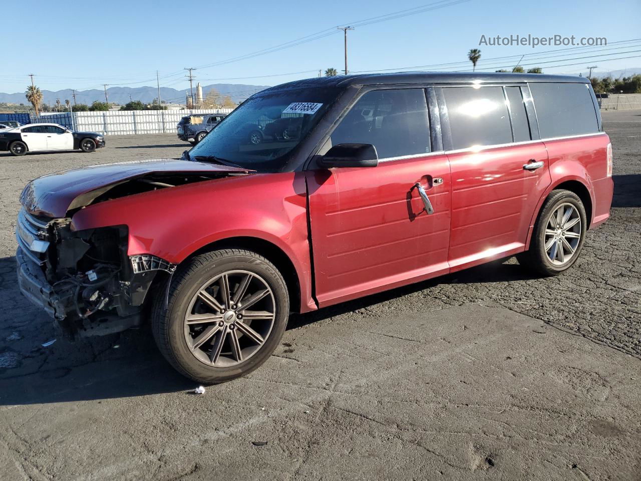 2016 Ford Flex Limited Red vin: 2FMGK5D81GBA02656
