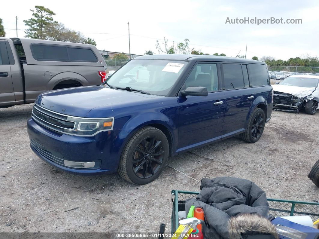 2016 Ford Flex Limited Синий vin: 2FMGK5D81GBA18548