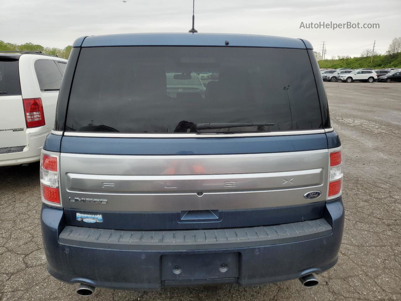 2019 Ford Flex Limited Blue vin: 2FMGK5D81KBA02259