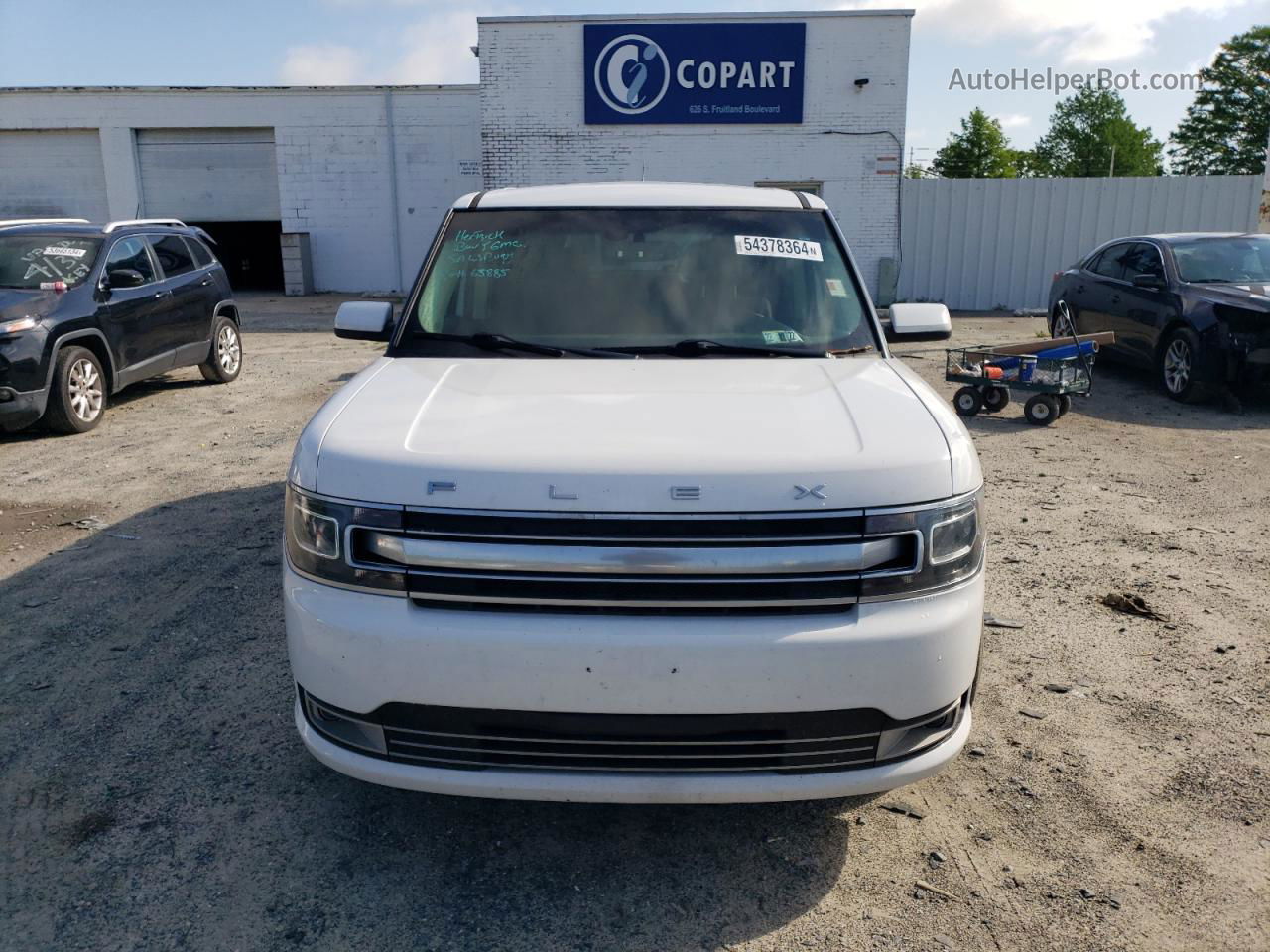 2019 Ford Flex Limited White vin: 2FMGK5D81KBA32135