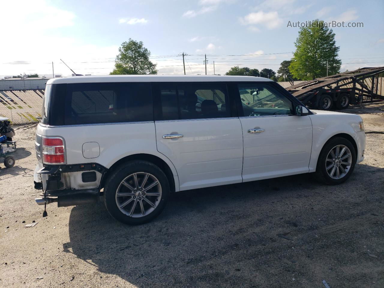 2019 Ford Flex Limited White vin: 2FMGK5D81KBA32135