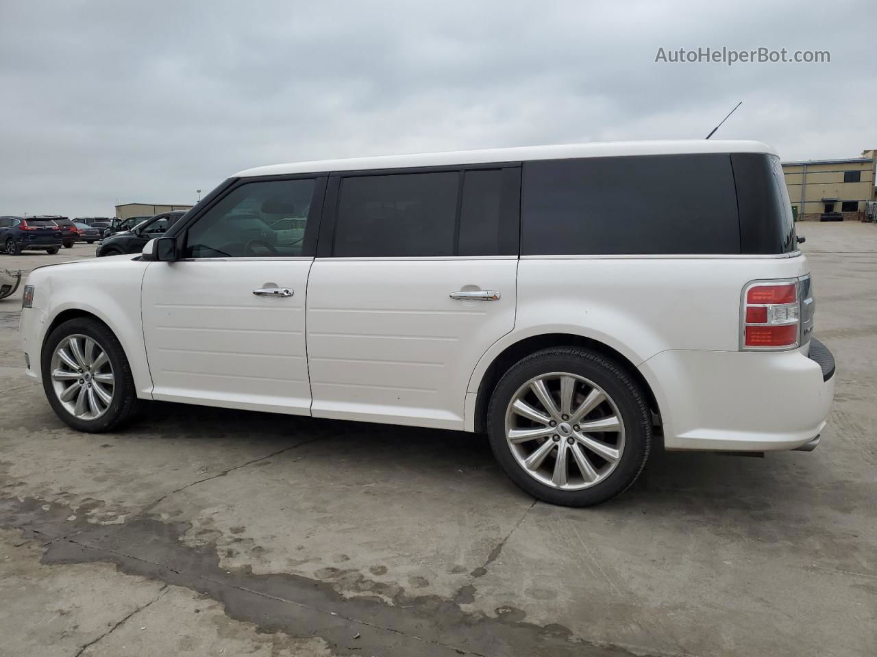 2016 Ford Flex Limited White vin: 2FMGK5D82GBA22236