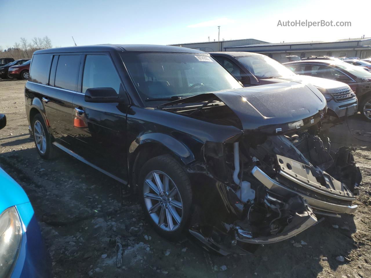 2016 Ford Flex Limited Черный vin: 2FMGK5D83GBA02285