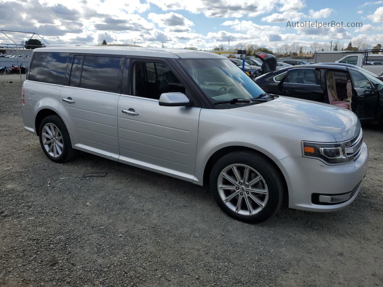 2019 Ford Flex Limited Silver vin: 2FMGK5D83KBA08225