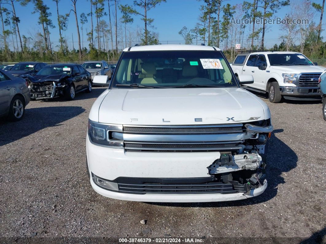 2016 Ford Flex Limited White vin: 2FMGK5D84GBA23095