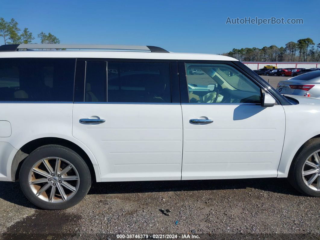 2016 Ford Flex Limited White vin: 2FMGK5D84GBA23095