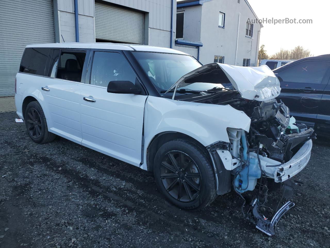 2019 Ford Flex Limited White vin: 2FMGK5D84KBA29567