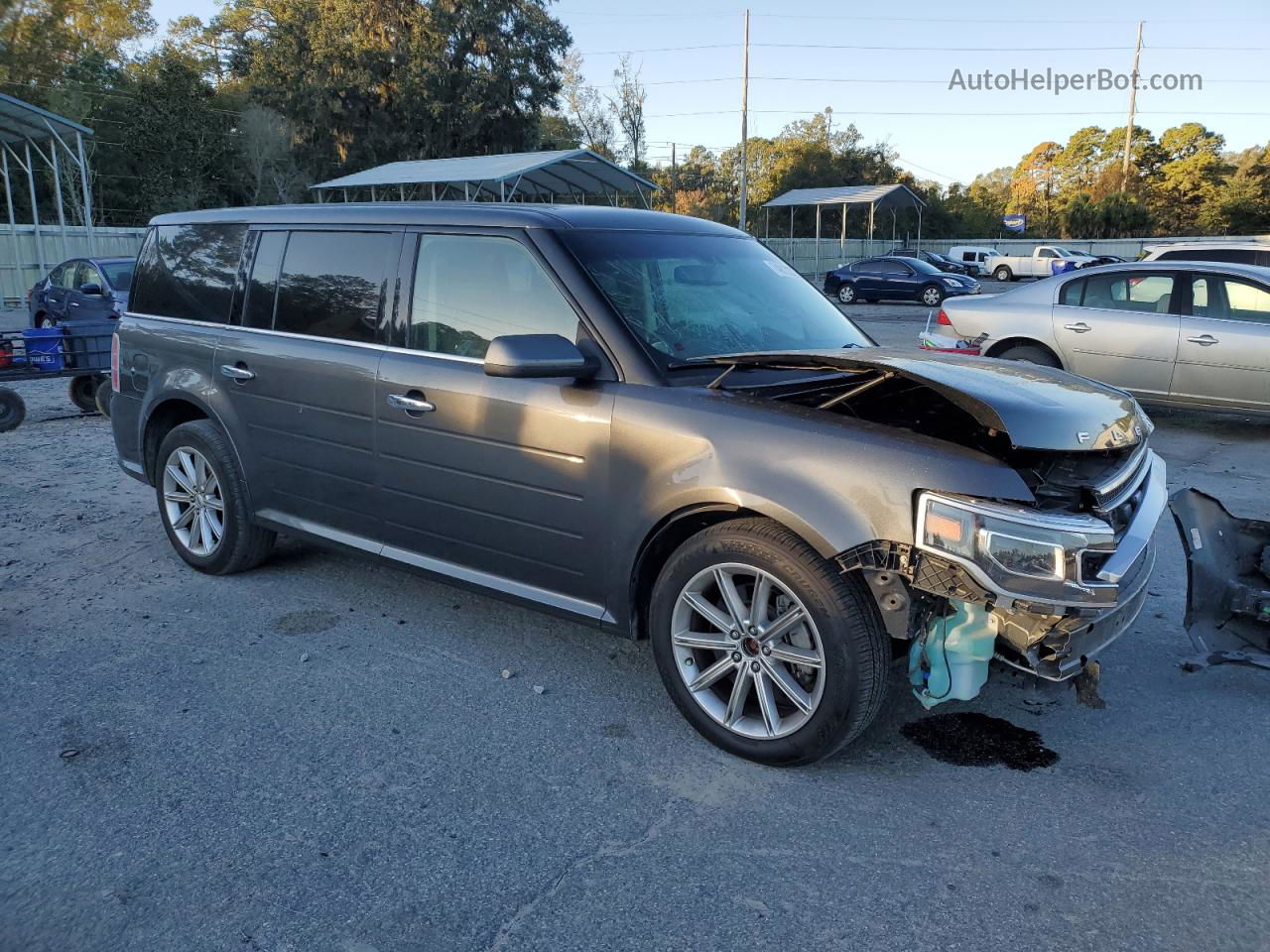 2019 Ford Flex Limited Угольный vin: 2FMGK5D86KBA12494